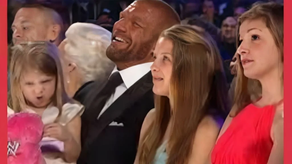 Murphy Claire Levesque with triple h and sister