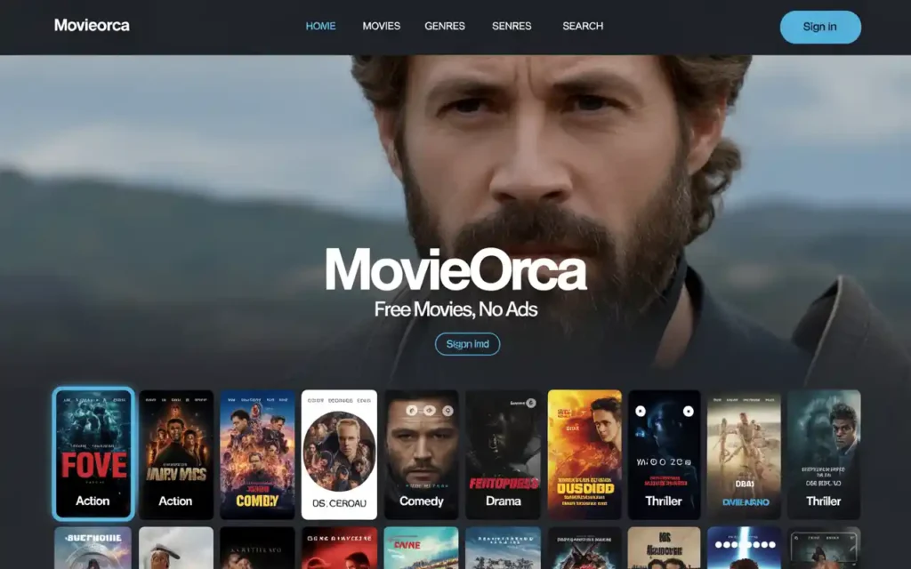 Movieorca free movies, no ads