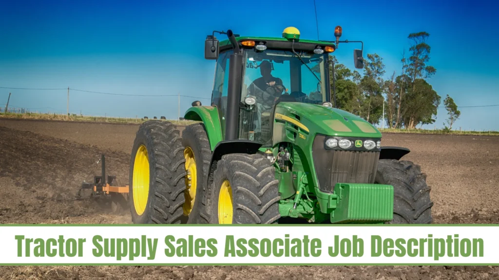 Tractor Supply Sales Associate Job Description