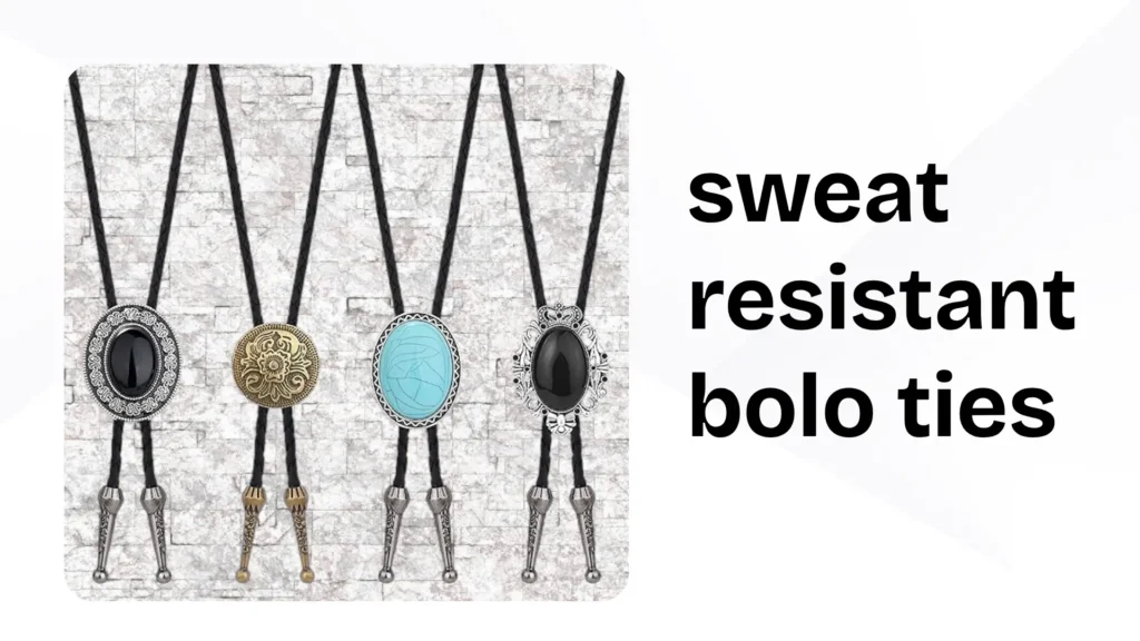 sweat resistant bolo ties