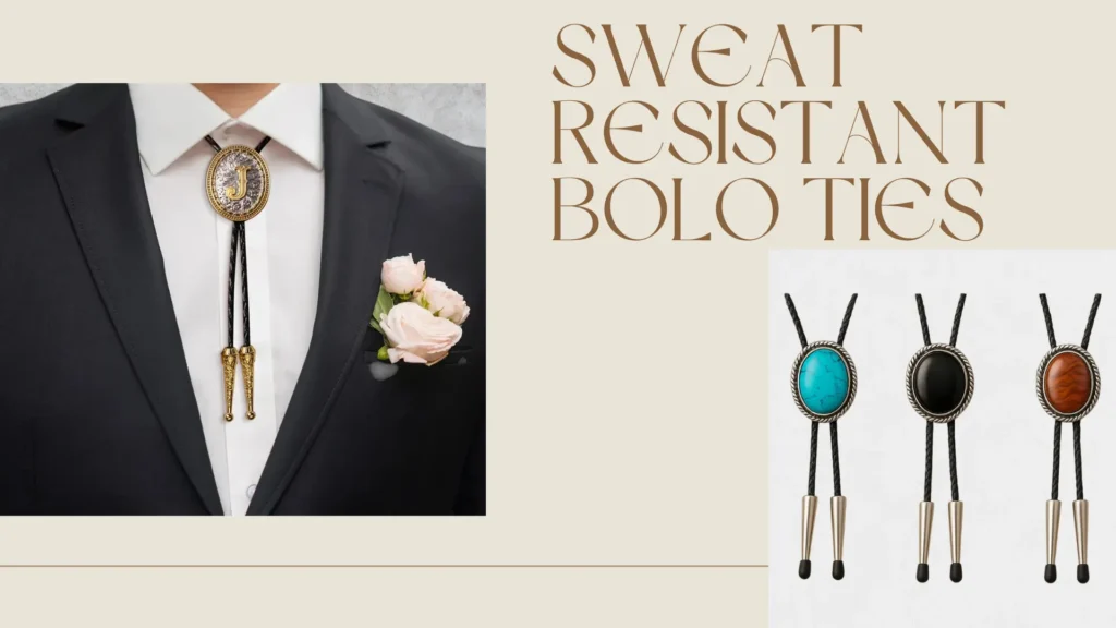sweat resistant bolo ties