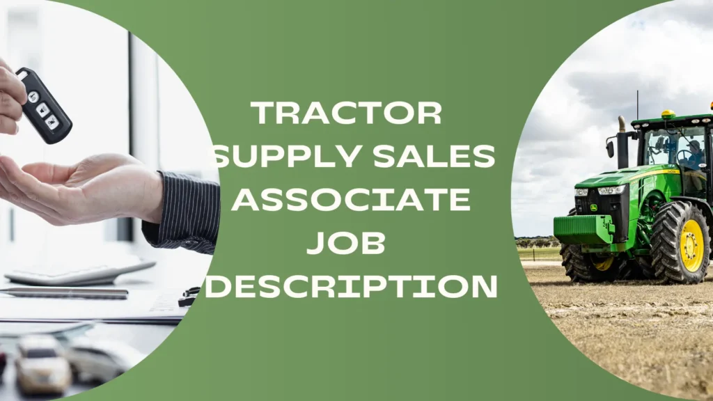 tractor supply sales associate job description