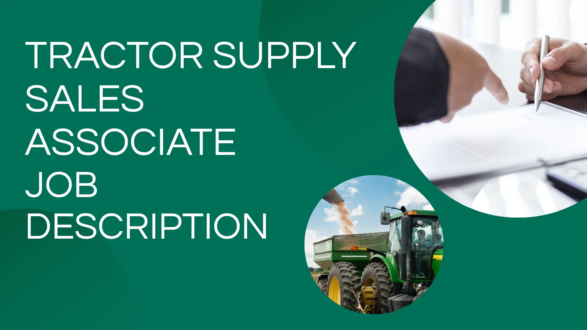 tractor supply sales associate job description